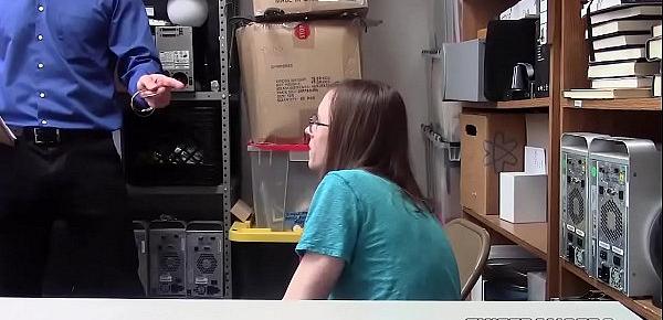  Hot Shoplifting Goth Teen Fucked In Front Of Her Geeky Boyfriend